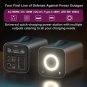 Portable Power Station, 550Wh Solar Generator With 600W