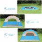 Tent 6/8 Person Camping Tents, Waterproof Windproof Family Dome Tent with Top Rainfly