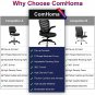 Office Chair Ergonomic Desk Computer Chair with Flip Up Arms Lumbar