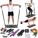 Portable Home Gym with Push-up Stand, Handles, Resistance Bands