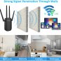 WiFi Extender 1200 Mbps 2.4 & 5GHz WiFi Range Extender Coverage