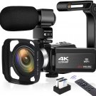4K Video Camera 48MP 60FPS Ultra HD Vlog Camera for YouTube