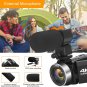 4K Video Camera 48MP 60FPS Ultra HD Vlog Camera for YouTube