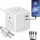 Power Strip with USB, Outlet Extender with 1 Type C Fast Charging (PD18W)