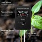 Soil pH Meter, FV03 Upgraded Large Screen Soil Moisture/Sunlight/pH