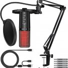 Microphone for Podcast,USB Microphone Kit for PC Phone Streaming
