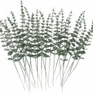 30 Pcs Artificial Eucalyptus Stems, Farmhouse Real Touch Eucalyptus Leaves Decor