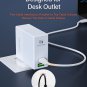 USB C Wall Charger, LDNIO 65W PD/QC 3.0 Dual Ports Fast Charger