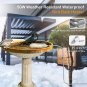 Birdbath Water Heater Outdoors in Winter