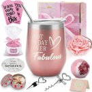 Birthday Gifts for Women, Insulated Wine Tumbler Set Ideal Birthday Present
