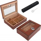 Cigar Humidor, Glass Top Cigar Box
