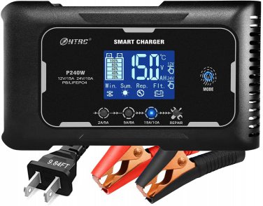 Charger 15-Amp Fully-Automatic Smart Charger,12V and 24V Battery Charger