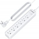 Power Strips, 175J Grounded Flat Plug 6 AC Multiple Outlets Power Strip