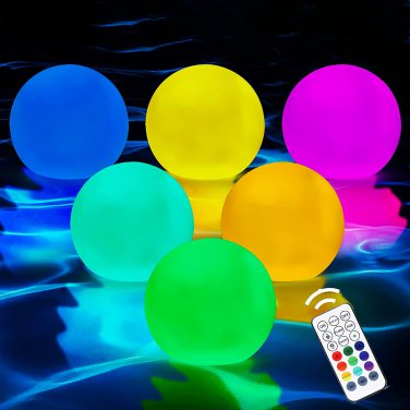 Floating Pool Lights 6 Pack