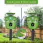 Ultrasonic Animal Repeller Outdoor Weatherproof Solar Powered Rodent Repellant