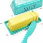 Butter Dish with Lid and Knife Polished Design Melamine Butter Keeper