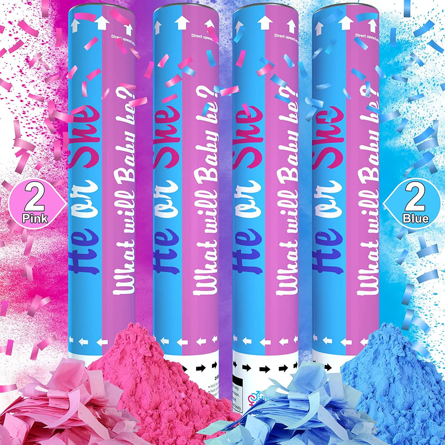 Gender Reveal Confetti Cannon