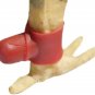 , Fighting Rooster Gamefowl 2 Pairs Red and Bule Mitt Protective Poultry Bird Bo