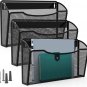 Mesh File Holder Wall Organizer 3 Pockets Hanging File Organizers Wall Mounted P