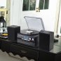 Vinyl Multifunction Record Player Bluetooth Vintage Turntable 3-Speed with AM/FM