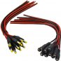(Real 18AWG) 10 Pairs 12V 5A DC Power Pigtail Barrel Plug Connector Cable, 2.1Mm