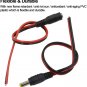 (Real 18AWG) 10 Pairs 12V 5A DC Power Pigtail Barrel Plug Connector Cable, 2.1Mm