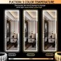 Full Length Mirror with Lights, 56" X 16" Lighted Floor Standing LED Mirror Full