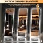 Full Length Mirror with Lights, 56" X 16" Lighted Floor Standing LED Mirror Full