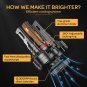 9007 LED Headlight Bulbs, 120W 22000 Lumens 600% Brighter LED Headlights High an