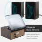 10 in 1 Record Player with External Speakers,3 Speed Bluetooth Turntable Vinyl P