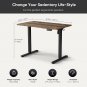 Electric Height Adjustable Standing Desk, 40 X 24 Inches Sit Stand Home Office D