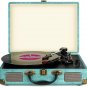 Vinyl Record Player 3-Speed Bluetooth Suitcase Portable Belt-Driven Record Playe