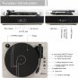 Record Player Bluetooth Turntable with Built-In Speakers and USB Play&Recording