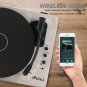 Record Player Bluetooth Turntable with Built-In Speakers and USB Play&Recording