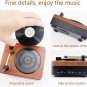 Vinyl Record Player, Vintage Portable Phonograph Belt Drive Turntable, with 2 Bu
