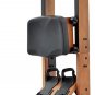 Water Rowing Machine for Home Gym Fitness, Classic Solid Wood Water Rower with L