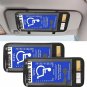 Handicap Placard Holder for Auto with Organizer Pockets Disabled Parking Permit