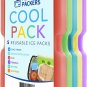 Ice Pack for Lunch Box - Freezer Packs - Original Cool Pack (Set of 5) | Slim &