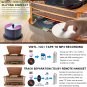 Record Player Vinyl Turntable Stereo Bookshelf Speakers, Vintage Hi-Fi System wi