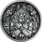 Egyptian Myth Azrael Anubis Werewolf Hobo Nickel Antique Silver Collection Chall