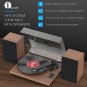 Vinyl Record Player, Hi-Fi Bluetooth Turntable with 36 Watt Stereo Bookshelf Spe