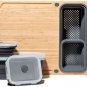 Tidyboard Meal Prep System - Bamboo Cutting Board - the Quick & Easy Meal Prep S