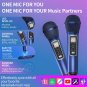 Karaoke Machine for Adults & Kids, Rechargeabl Portable Speaker with 2 UHF Wirel