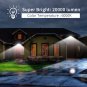 200W LED Flood Light, 20000LM Super Bright Outdoor Security Lights with Wider Li
