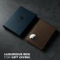 Airtag Wallet - Minimalist Front Pocket Mens Wallet for Apple Air Tag, Full Grai