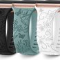 3 Pack Floral Engraved Bands Compatible with Apple Watch Band 40Mm 41Mm 38Mm 42M