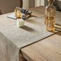 Zeemart Burlap Style Farmhouse Table Runners 60 Inches Long, Beige Rustic Woven