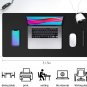 Leather Desk Pad Protector,Mouse Pad,Office Desk Mat, Non-Slip PU Leather Desk B