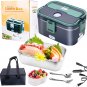 Electric Lunch Box Food Heater Portable Heated Lunch Box for Adult Cordless Heat