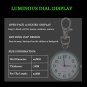FUNGORGT Minimalist Ultra Thin Open Face Quartz Pocket Watch with Key Buckle Uni